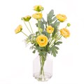 Faux Lemon Ranunculus Bottle Vase alternative image