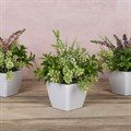 Set of 3 Potted Faux Heathers alternative image