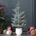 Faux Glittered Mini Pine in Pot alternative image