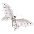 Set of 3 Silver Butterfly Clips alternative image