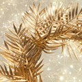 Gold Faux Fern Wreath alternative image