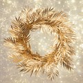 Gold Faux Fern Wreath alternative image