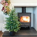 3 ft English Pine Artificial Christmas Tree in Pot alternative image