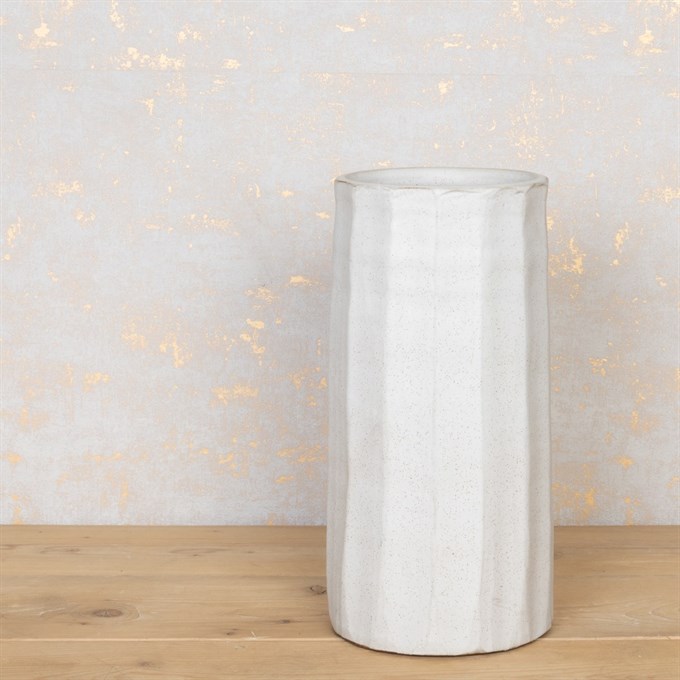 Modern White Ceramic Vase 40cm