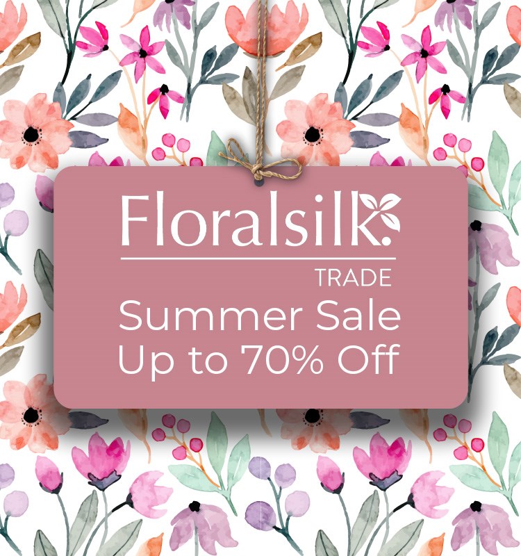Wholesale artificial flower sale now on - banner.