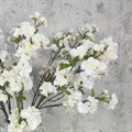 Faux White Cherry Blossom Spray alternative image
