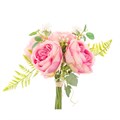 Faux Rose Bouquet Dark Pink alternative image
