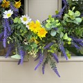 Faux Lavender & Daisy Wreath alternative image