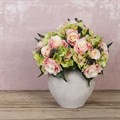 Faux Rose & Hydrangea Bouquet alternative image