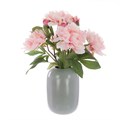Faux Peonies in Ceramic Vase Pink alternative image
