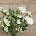 Faux Rose & Alstroemeria in Vase alternative image