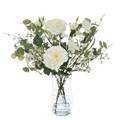 Faux Rose & Alstroemeria in Vase alternative image