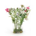Faux Wild Flowers in Oval Vase alternative image