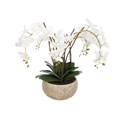 Large Faux Orchid in Clay Pot alternative image