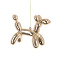 Set of 3 Balloon Dog Tree Decorations Gold alternative image