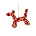 Set of 3 Balloon Dog Tree Decorations Red alternative image