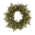Glitter Faux Holly Wreath alternative image