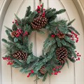 Faux Barholm Berry Pine Wreath alternative image