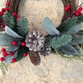 Faux Hawes Berry Rattan Wreath alternative image