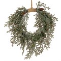 Frosted Faux Teardrop Pine Wreath alternative image
