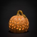 Orange Ceramic Light Up Pumpkin alternative image