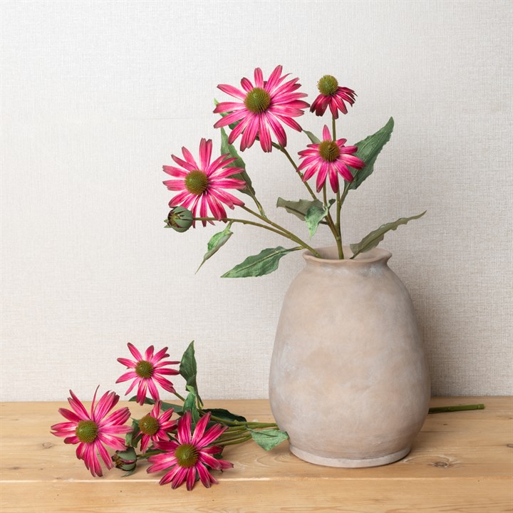 Faux Echinacea Dark Pink