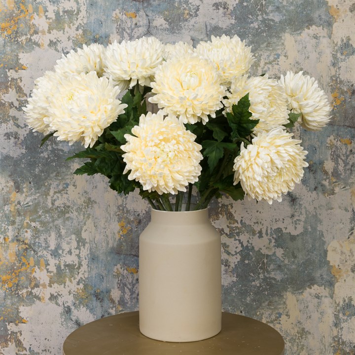 Faux Chrysanthemum Cream