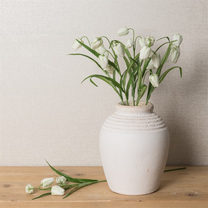 ECO Faux Fritillaria White