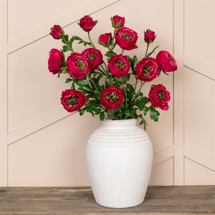 ECO Fluffy Ranunculus Dark Pink