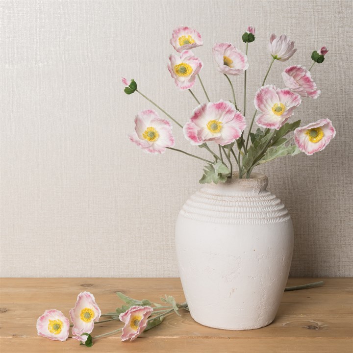 Faux Icelandic Poppy Spray Light Pink