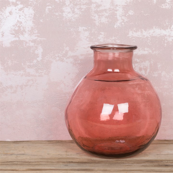 Recycled Balloon Vase Pink