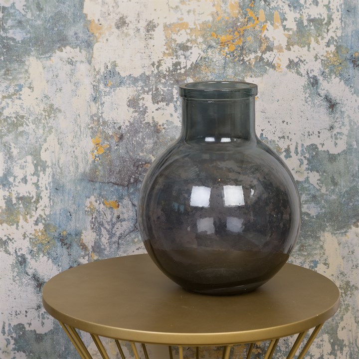 Recycled Bubble Vase Grey