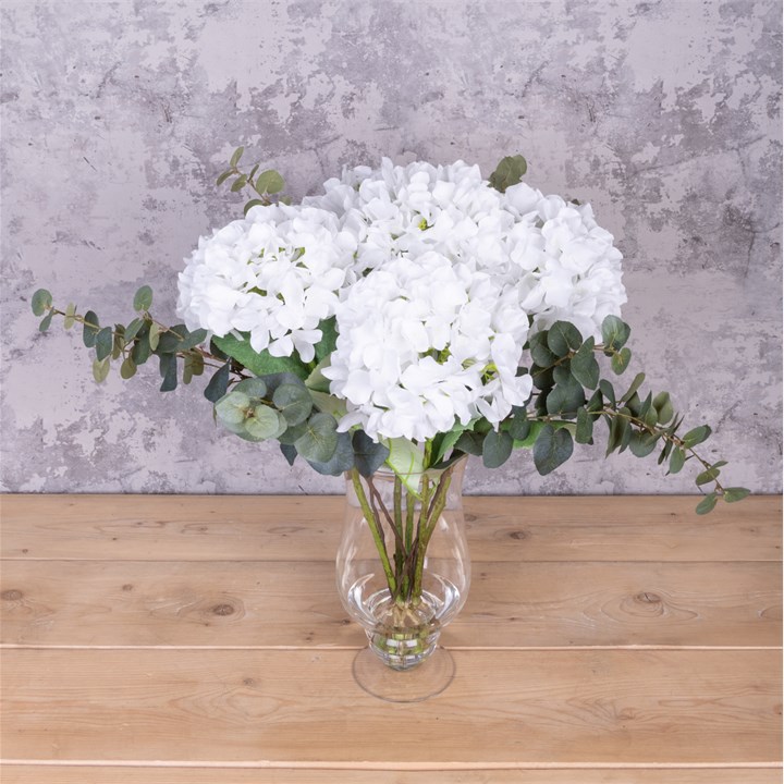 Hydrangea in Footed Vase
