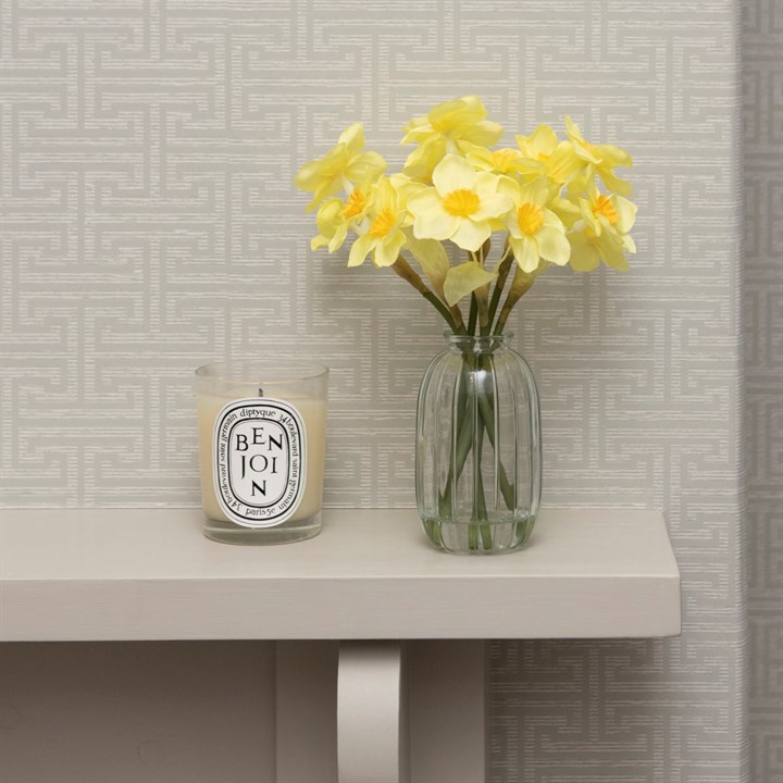 Faux Daffodils in Mini Vase