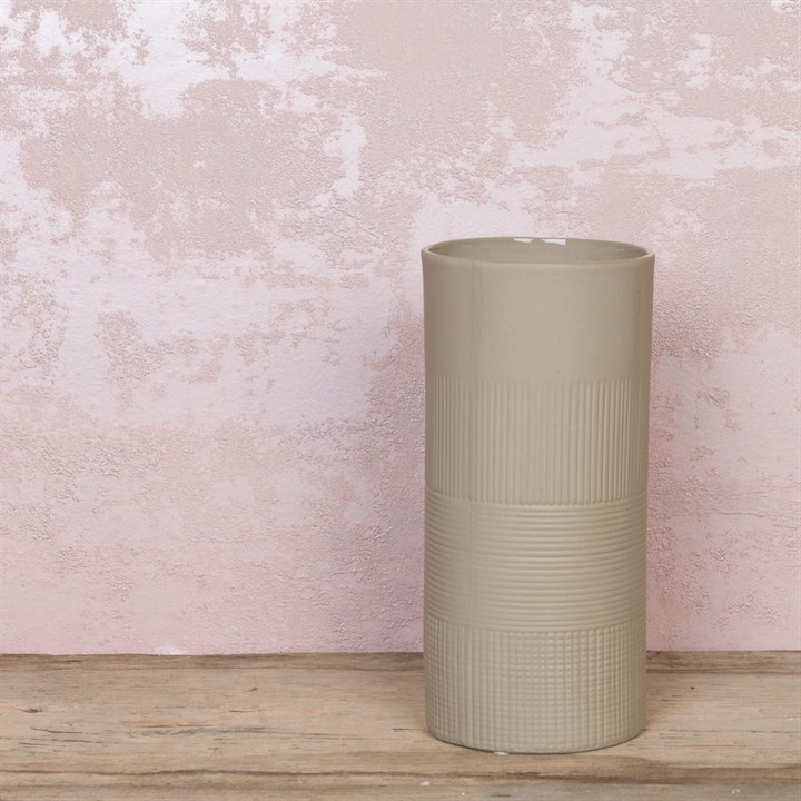 Textured Cylinder Vase