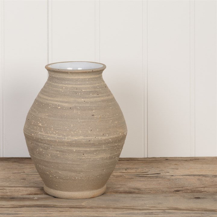 Liv Natural Ceramic Vase 22cm