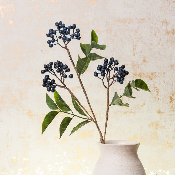 Faux Berry Spray Blue