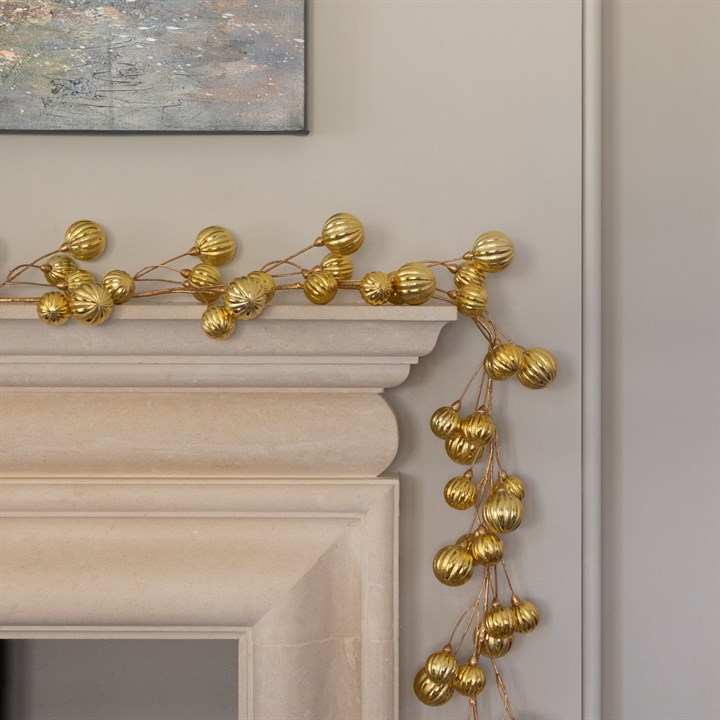 Gold Bauble Garland