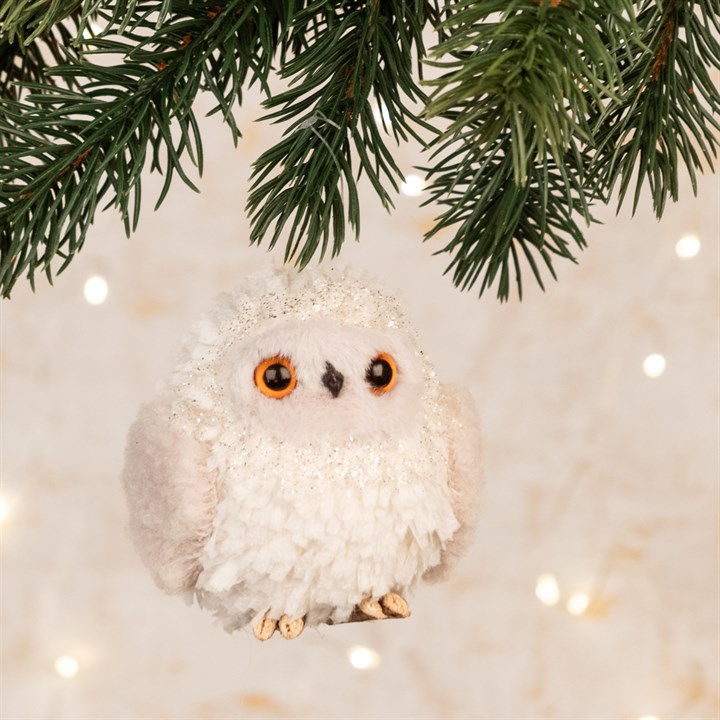 Fluffy Owl Hanging Decoration