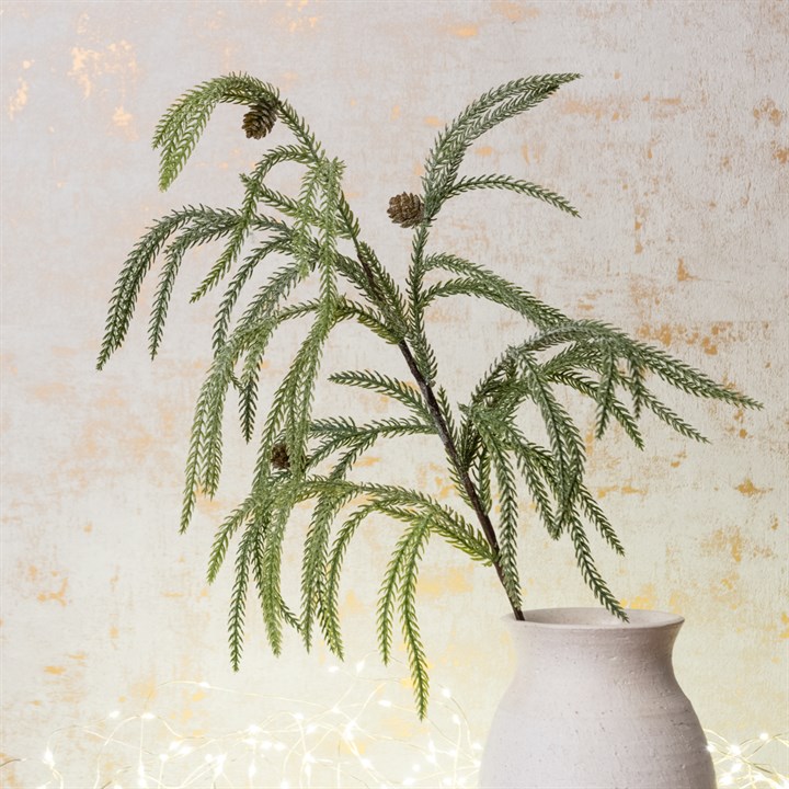 Faux Frosted Pine Branch