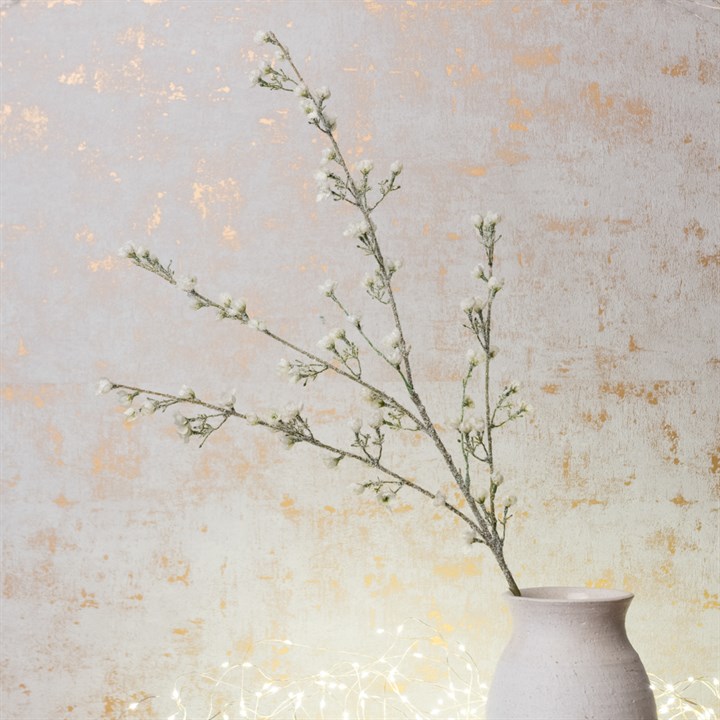 Faux Frosted Wax Flower