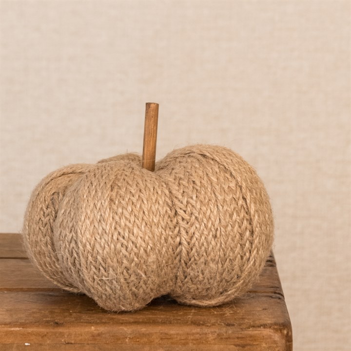 Braided Jute Pumpkin Decoration 9cm