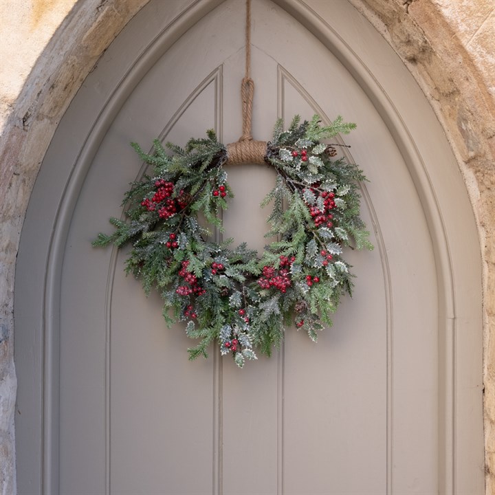 Faux Folkingham Sparkle Jute Wreath