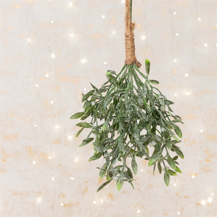 Faux Frosted Mistletoe Bundle