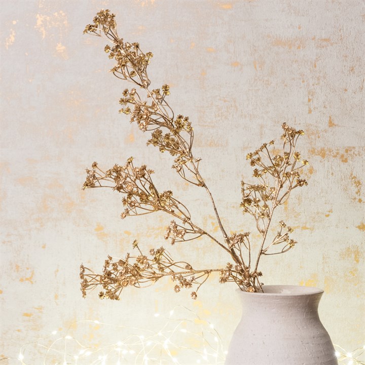 Metallic Faux Gypsophila Gold