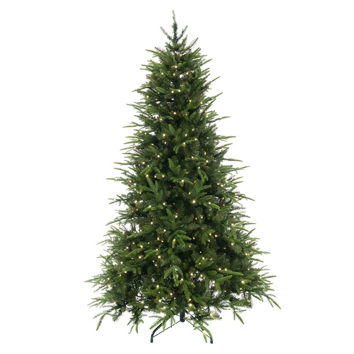 6ft Pre-Lit English Pine Artificial Christmas Tree