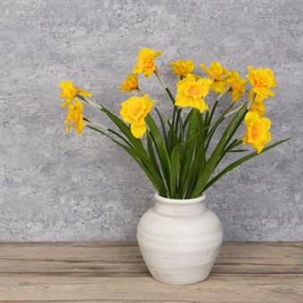 3 Faux Daffodils Yellow