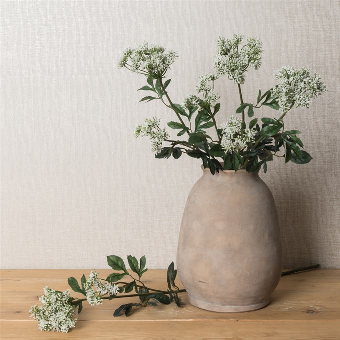 ECO Faux Bishops Flower White