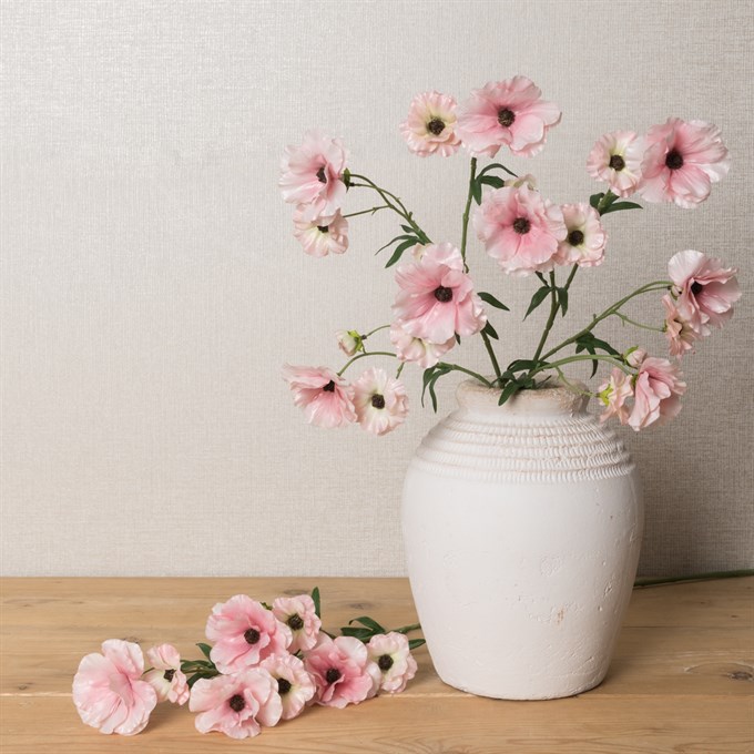 Faux Butterfly Ranunculus Light Pink