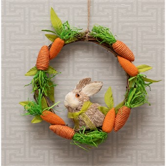 Rabbit & Carrot Wreath